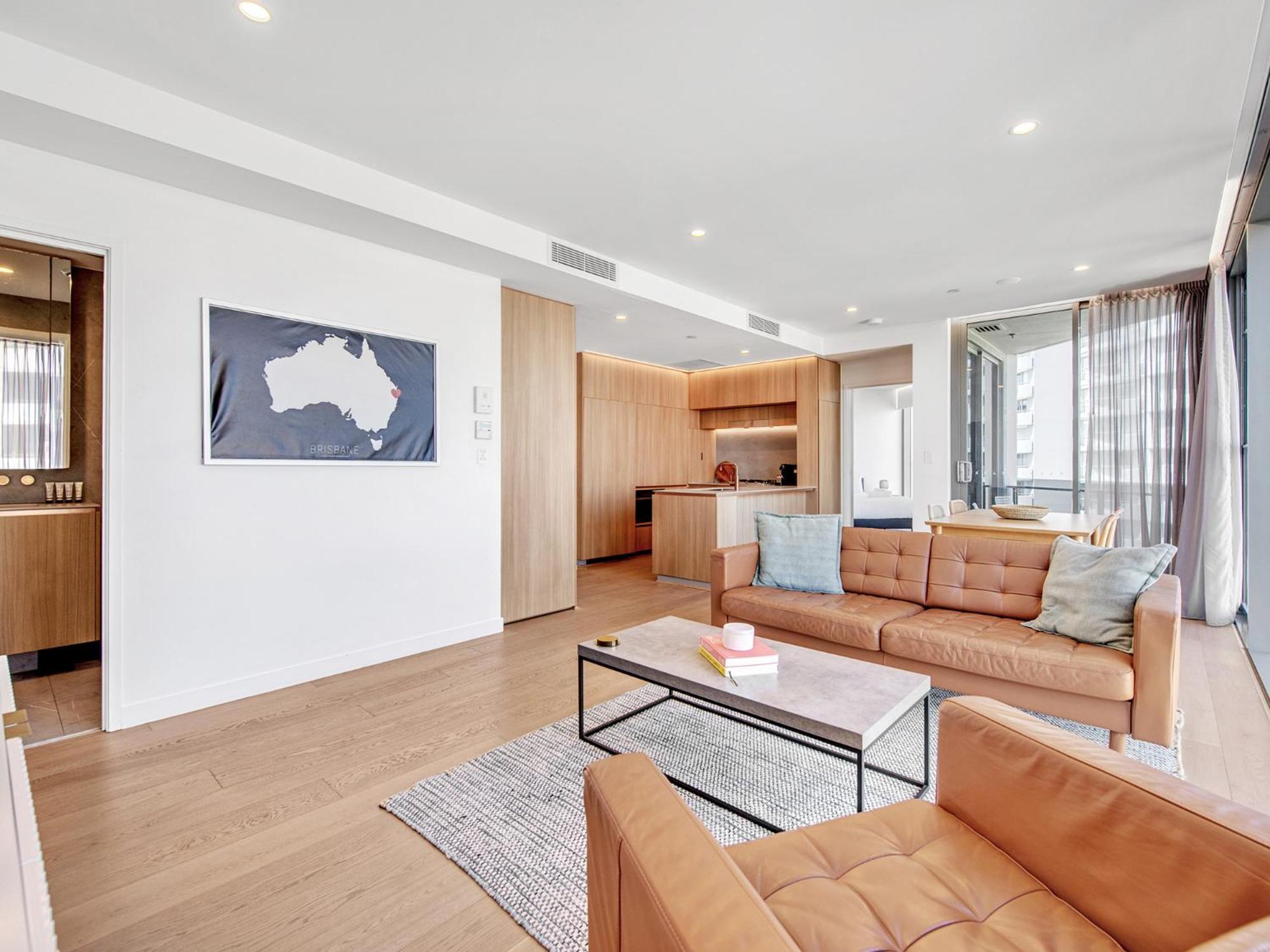 Lovely 2 Bedroom Executive Apartment Brisbane Bagian luar foto